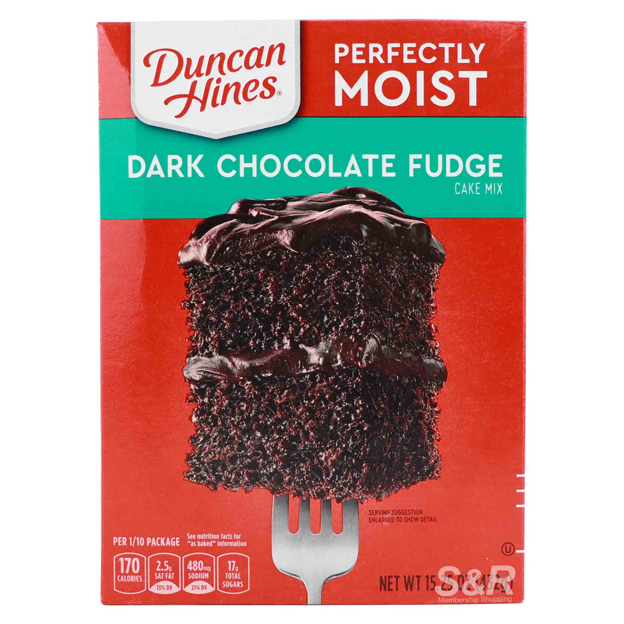 Duncan Hines Perfectly Moist Dark Chocolate Fudge Cake Mix 432g